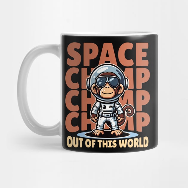 Space monkey astronaut chimp by Create Magnus